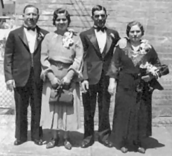 Carmelo & Giuseppa Quagliata and Giovannino & Rose Petti - 1936.