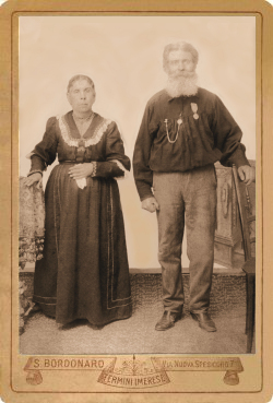 A photo of Mario and Maria Quagliata, c. 1895.