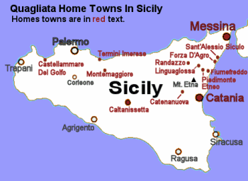 Quagliata Home Towns in Sicily